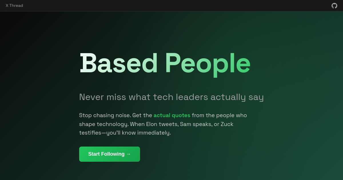 Based People - Never Miss What Tech Leaders Actually Say