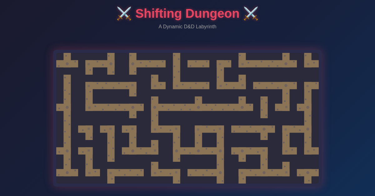 Shifting Dungeon - D&D Labyrinth